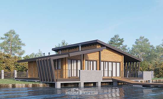 100-007-П Проект бани из дерева Урай | Проекты домов от House Expert
