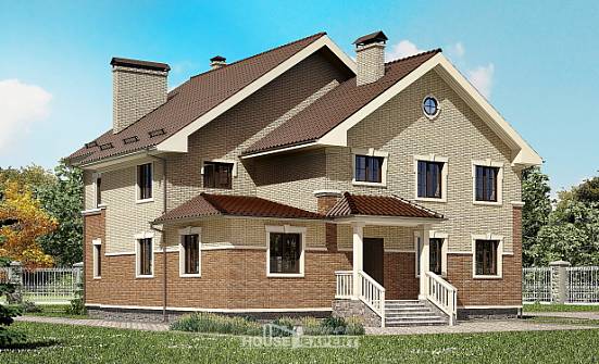 300-004-Л Проект двухэтажного дома, уютный коттедж из арболита Мегион | Проекты домов от House Expert