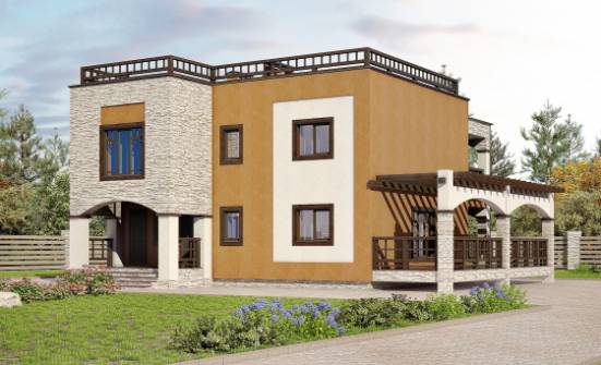 150-010-Л Проект двухэтажного дома, бюджетный домик из кирпича Мегион | Проекты домов от House Expert