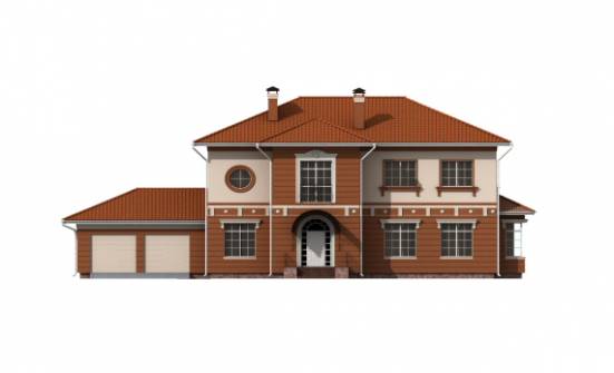 285-001-Л Проект двухэтажного дома и гаражом, красивый загородный дом из кирпича Нягань | Проекты домов от House Expert