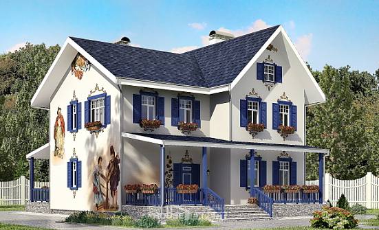 180-003-П Проект двухэтажного дома, доступный коттедж из кирпича Нижневартовск | Проекты домов от House Expert