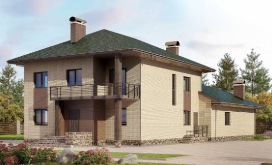 305-003-П Проект двухэтажного дома, современный загородный дом из керамзитобетонных блоков Белоярский | Проекты домов от House Expert