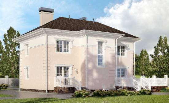 155-005-Л Проект двухэтажного дома, бюджетный дом из керамзитобетонных блоков Нижневартовск | Проекты домов от House Expert