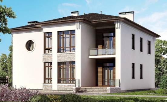 300-005-П Проект двухэтажного дома, большой домик из кирпича Лангепас | Проекты домов от House Expert