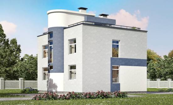 180-005-П Проект двухэтажного дома, современный дом из арболита Нефтеюганск | Проекты домов от House Expert