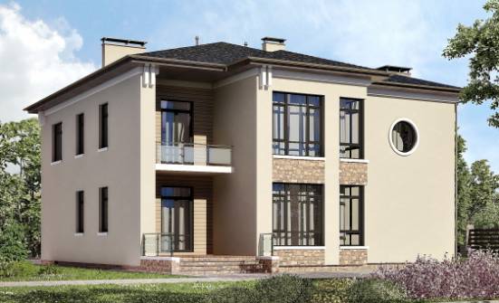 300-005-Л Проект двухэтажного дома, просторный загородный дом из кирпича Нефтеюганск | Проекты домов от House Expert