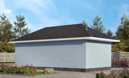 040-001-Л Проект гаража из поризованных блоков Урай | Проекты одноэтажных домов от House Expert
