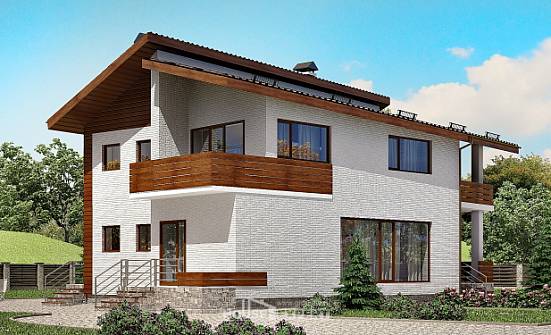 180-009-П Проект двухэтажного дома мансардный этаж, уютный дом из кирпича Лангепас | Проекты домов от House Expert
