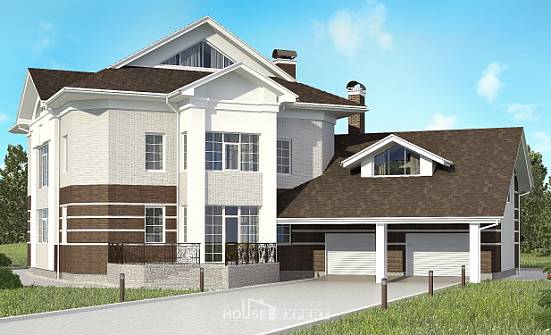 410-001-П Проект двухэтажного дома, гараж, просторный загородный дом из кирпича Урай | Проекты домов от House Expert