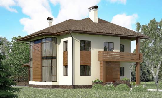 300-001-П Проект двухэтажного дома, большой загородный дом из кирпича Советский | Проекты домов от House Expert
