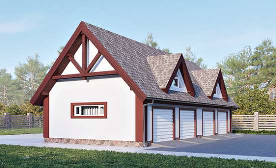 145-002-Л Проект гаража из газосиликатных блоков Лангепас | Проекты домов от House Expert