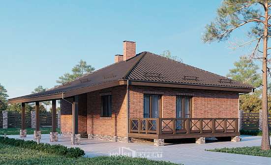 070-006-Л Проект одноэтажного дома, махонький загородный дом из арболита Югорск | Проекты домов от House Expert
