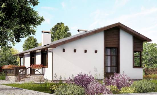 110-003-П Проект одноэтажного дома, простой домик из газобетона Лангепас | Проекты домов от House Expert