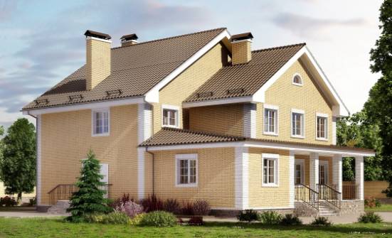 320-003-Л Проект двухэтажного дома, просторный дом из бризолита Урай | Проекты домов от House Expert