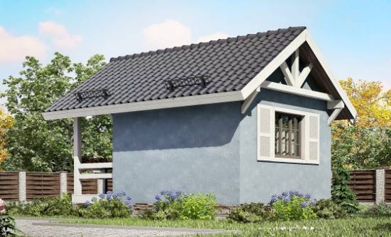 020-001-Л Проект одноэтажного дома, крохотный загородный дом из бревен Когалым | Проекты домов от House Expert