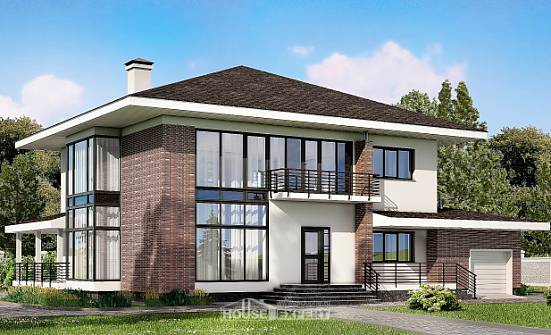 275-002-П Проект двухэтажного дома, гараж, классический домик из кирпича Когалым | Проекты домов от House Expert