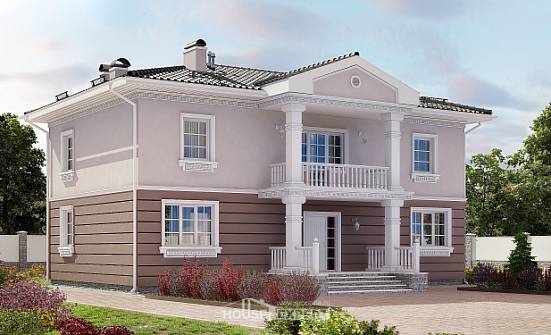 210-005-П Проект двухэтажного дома, просторный загородный дом из керамзитобетонных блоков Мегион | Проекты домов от House Expert