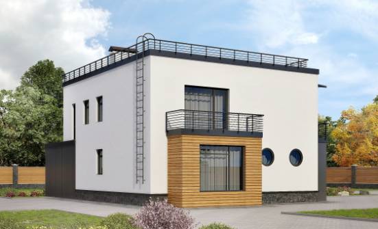 260-002-П Проект двухэтажного дома, гараж, большой коттедж из пеноблока Урай | Проекты домов от House Expert