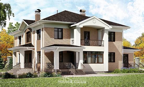 520-001-П Проект трехэтажного дома, уютный загородный дом из газобетона Белоярский | Проекты домов от House Expert