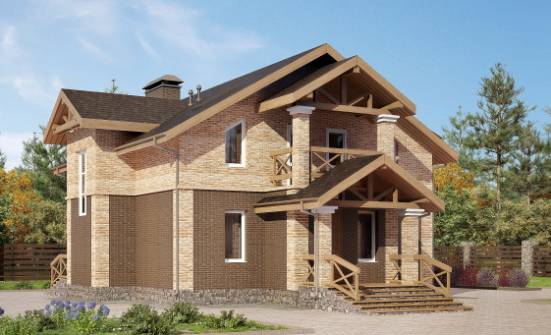 160-014-П Проект двухэтажного дома, доступный коттедж из пеноблока Нягань | Проекты домов от House Expert