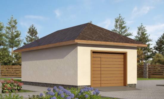 040-001-П Проект гаража из газосиликатных блоков Покачи | Проекты одноэтажных домов от House Expert