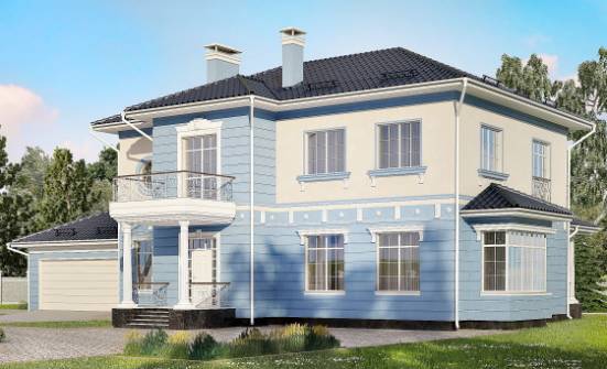 285-003-Л Проект двухэтажного дома, гараж, классический домик из кирпича Радужный | Проекты домов от House Expert