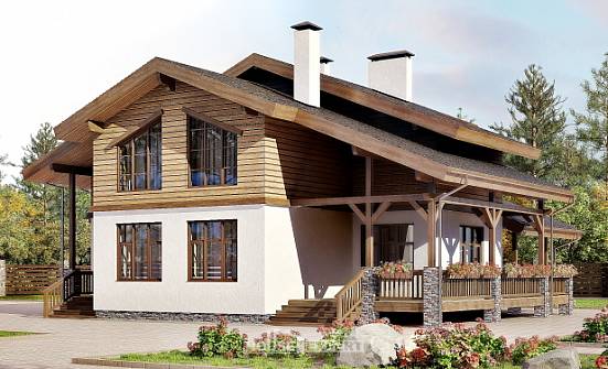 210-006-П Проект двухэтажного дома с мансардой, простой домик из кирпича Сургут | Проекты домов от House Expert