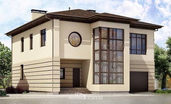 300-006-П Проект двухэтажного дома, гараж, просторный домик из кирпича Советский | Проекты домов от House Expert