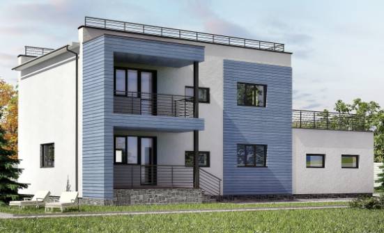 180-012-Л Проект двухэтажного дома, гараж, просторный дом из кирпича Нефтеюганск | Проекты домов от House Expert