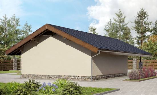 060-005-П Проект гаража из кирпича Лангепас | Проекты домов от House Expert