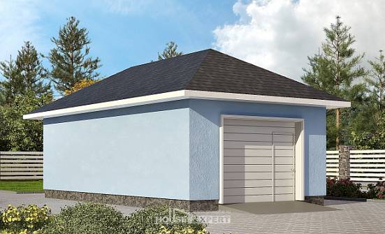 040-001-Л Проект гаража из поризованных блоков Урай | Проекты домов от House Expert