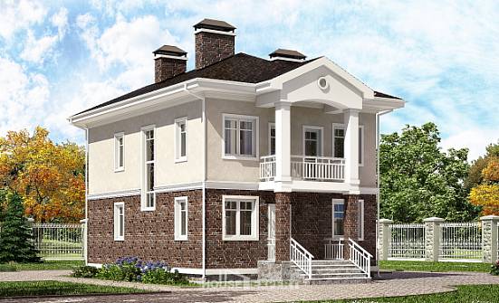 120-001-Л Проект трехэтажного дома, классический домик из поризованных блоков Нефтеюганск | Проекты домов от House Expert