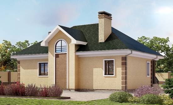 150-013-Л Проект двухэтажного дома с мансардой, уютный коттедж из кирпича Белоярский | Проекты домов от House Expert