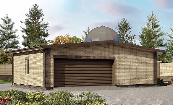 075-001-Л Проект гаража из кирпича Белоярский | Проекты домов от House Expert