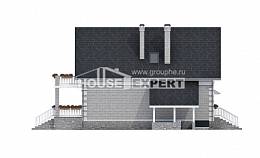 200-009-П Проект трехэтажного дома мансардный этаж, гараж, простой коттедж из поризованных блоков, Белоярский