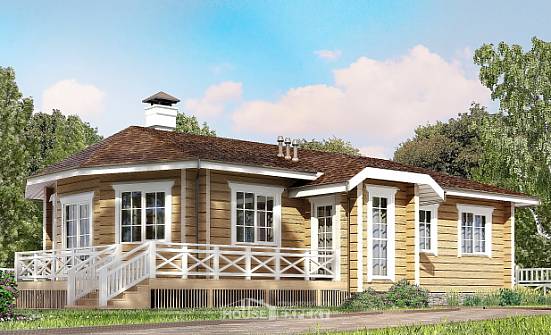 095-001-Л Проект одноэтажного дома, бюджетный домик из дерева, Белоярский