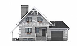 200-009-П Проект трехэтажного дома с мансардой, гараж, уютный домик из блока, Мегион