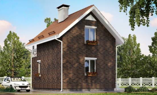 045-001-Л Проект двухэтажного дома мансардный этаж, красивый коттедж из газобетона Сургут | Проекты домов от House Expert