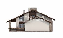 480-001-Л Проект двухэтажного дома мансардный этаж, просторный дом из пеноблока, Нефтеюганск