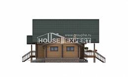 270-002-П Проект двухэтажного дома мансардой, гараж, огромный домик из бревен, Урай