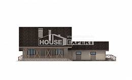 265-001-Л Проект двухэтажного дома с мансардным этажом, гараж, огромный домик из газосиликатных блоков, Радужный