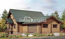 270-002-П Проект двухэтажного дома мансардой и гаражом, современный дом из дерева, Урай