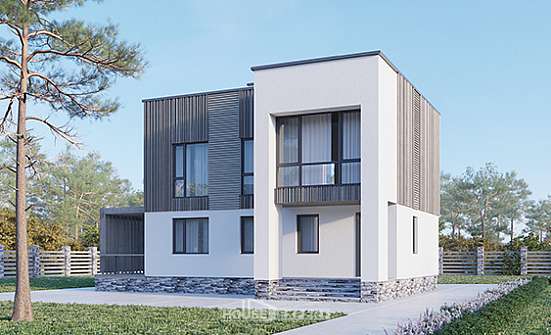 150-017-П Проект двухэтажного дома, классический домик из газосиликатных блоков, Урай