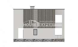 150-017-П Проект двухэтажного дома, бюджетный домик из теплоблока, Мегион