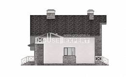 180-017-Л Проект двухэтажного дома мансардный этаж, гараж, простой домик из поризованных блоков, Когалым